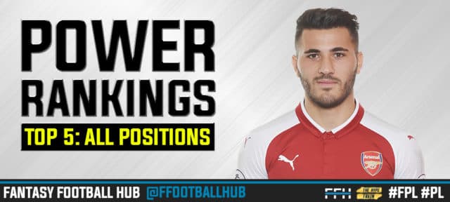 FPL Power Rankings 2017/18: All Positions (GW7)