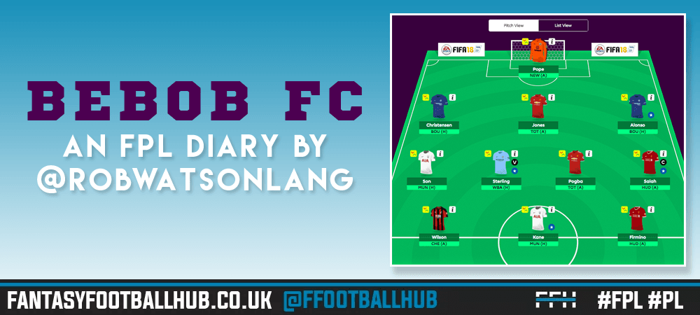BEBOB FC – An FPL Diary by Rob Watson-Lang