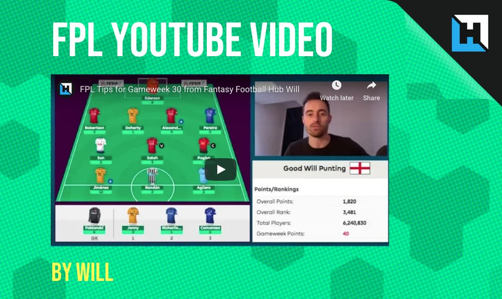 FPL Tips YouTube Video from Fantasy Football Hub