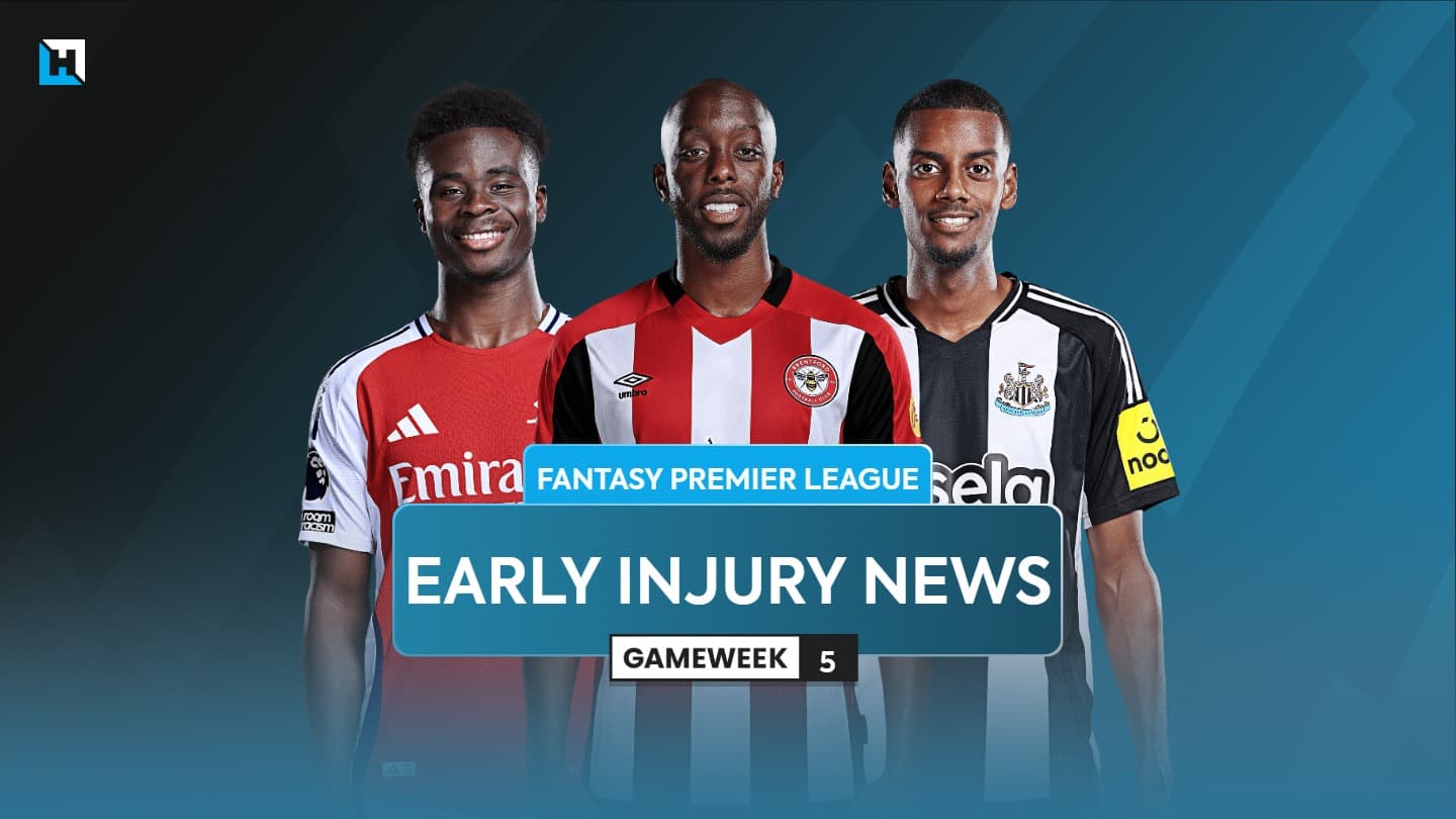 FPL Gameweek 5 early injury news: Pedro, Wissa, Isak and Saka latest