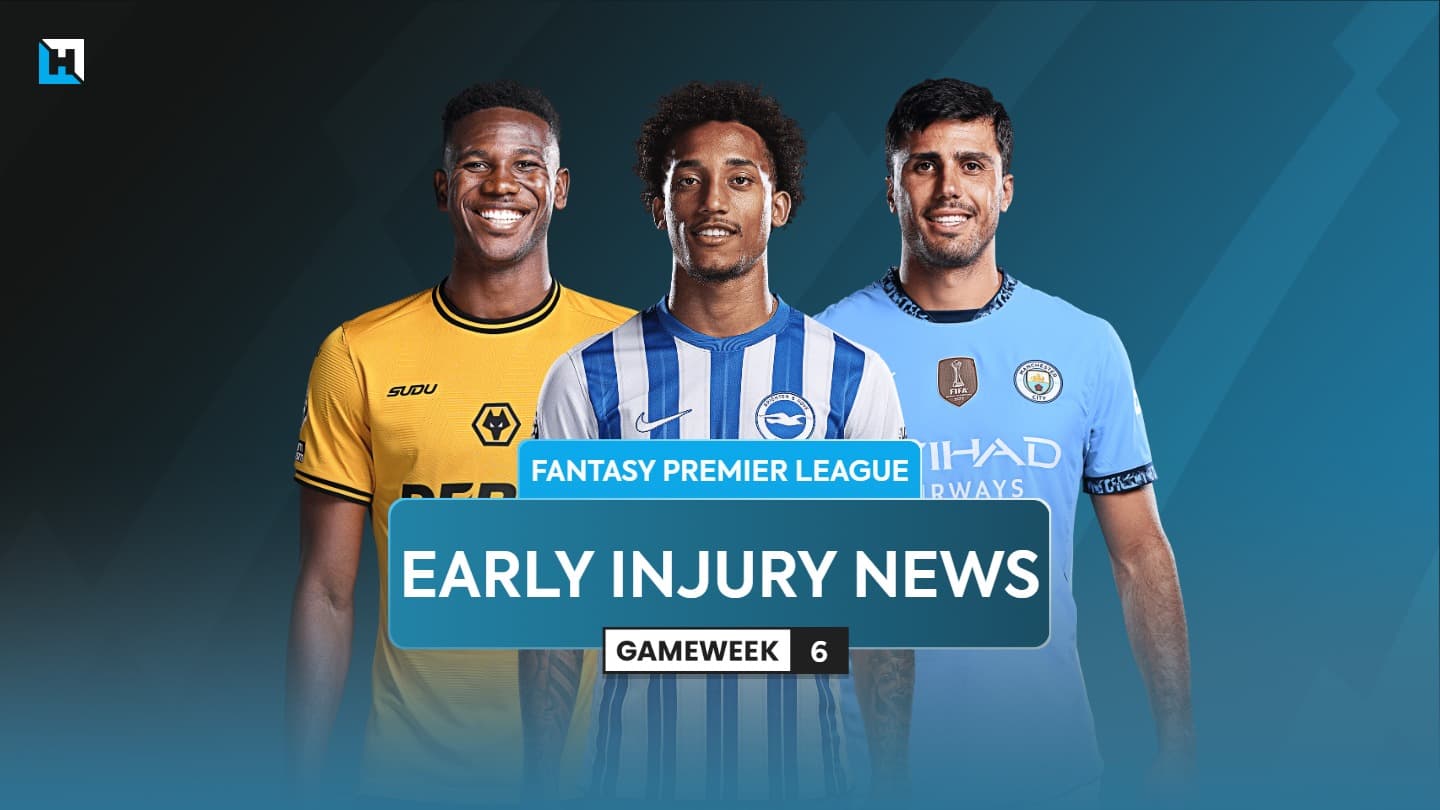 FPL Gameweek 6 early injury news: Pedro, Rodri, Raya, Mosquera and more