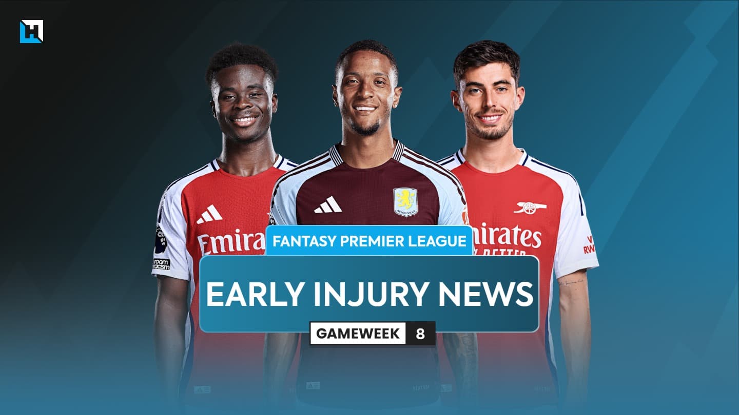 FPL Gameweek 8 early injury news: Saka, Martinelli, Havertz, Konsa and more