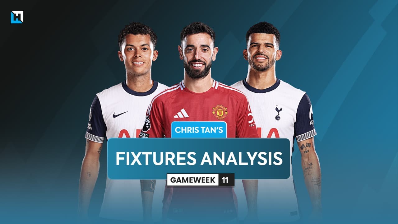 FPL Gameweek 11 fixtures analysis: Teams and players to target