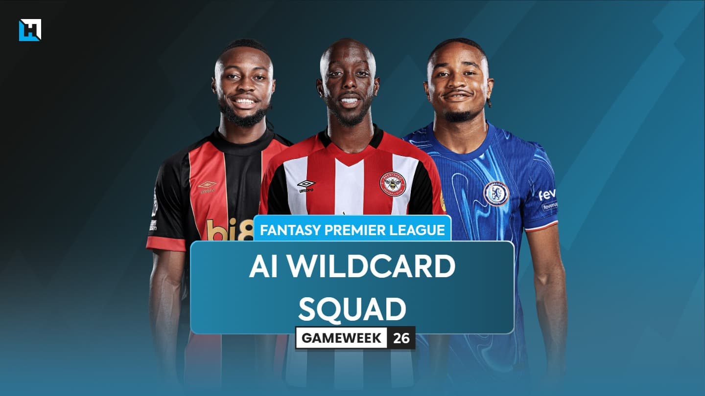 Best FPL Wildcard team for Gameweek 26 according to AI