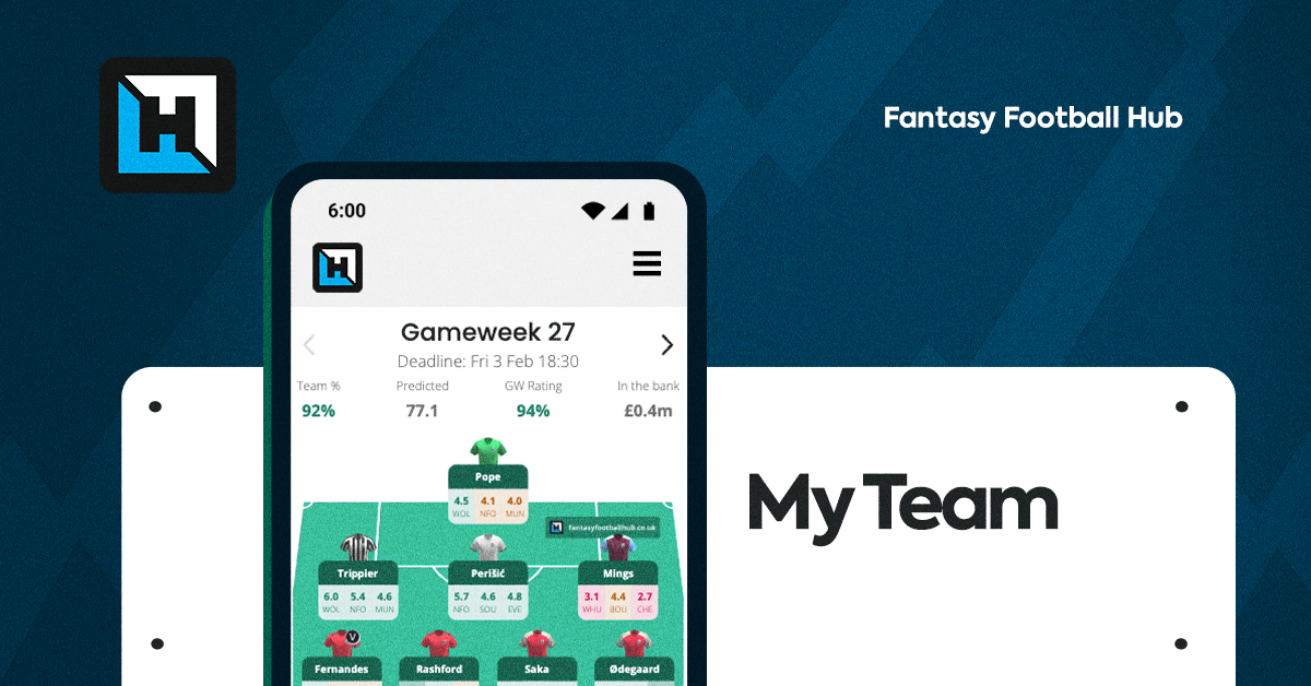 Fantasy Football Hub’s My Team tool upgraded for 2023/24 season